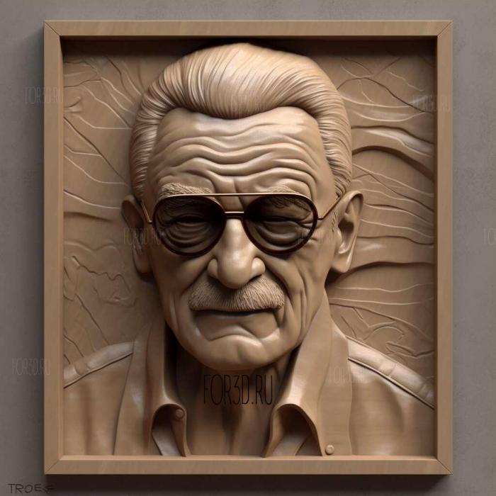 Stan Lee 2 stl model for CNC